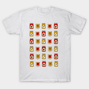 PEANUT Butter And Jam Pattern T-Shirt